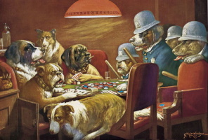 Paintings of Canine Gamblers Still Ring True 100 Years Later